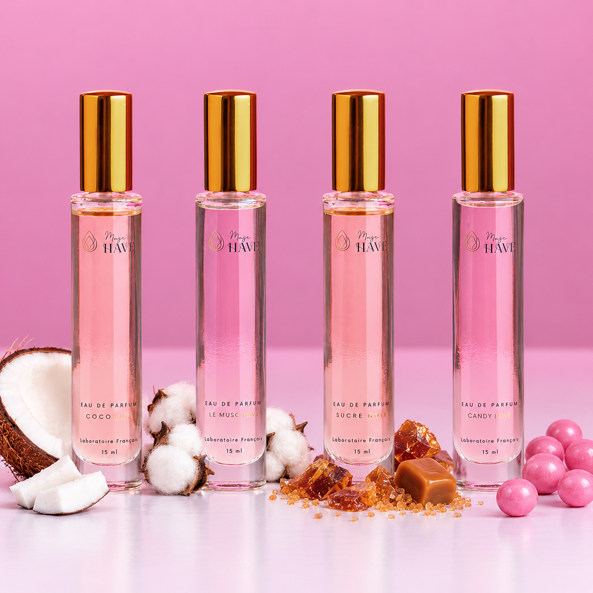 Pack Découverte Parfum – 4 × 15 ml